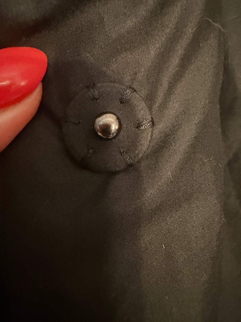 Vera Wang black metallic yarn coat. See measurements - Picture 9 of 13